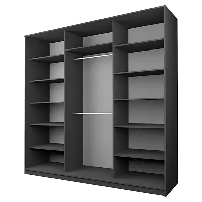 картинка Шкаф-купе 3-х дверный МАКС с зеркалом по центру от магазина КУПИ КУПЕ